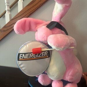 Vintage Large 24” Energizer Bunny Plush with Drum and 2 Drumsticks